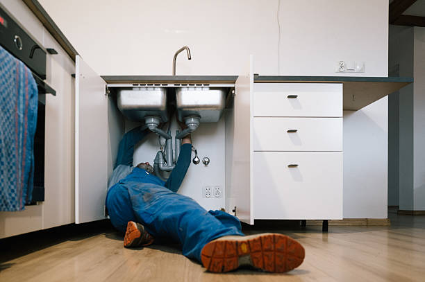 Professional Drain Cleaning technician working in Maywood, NJ